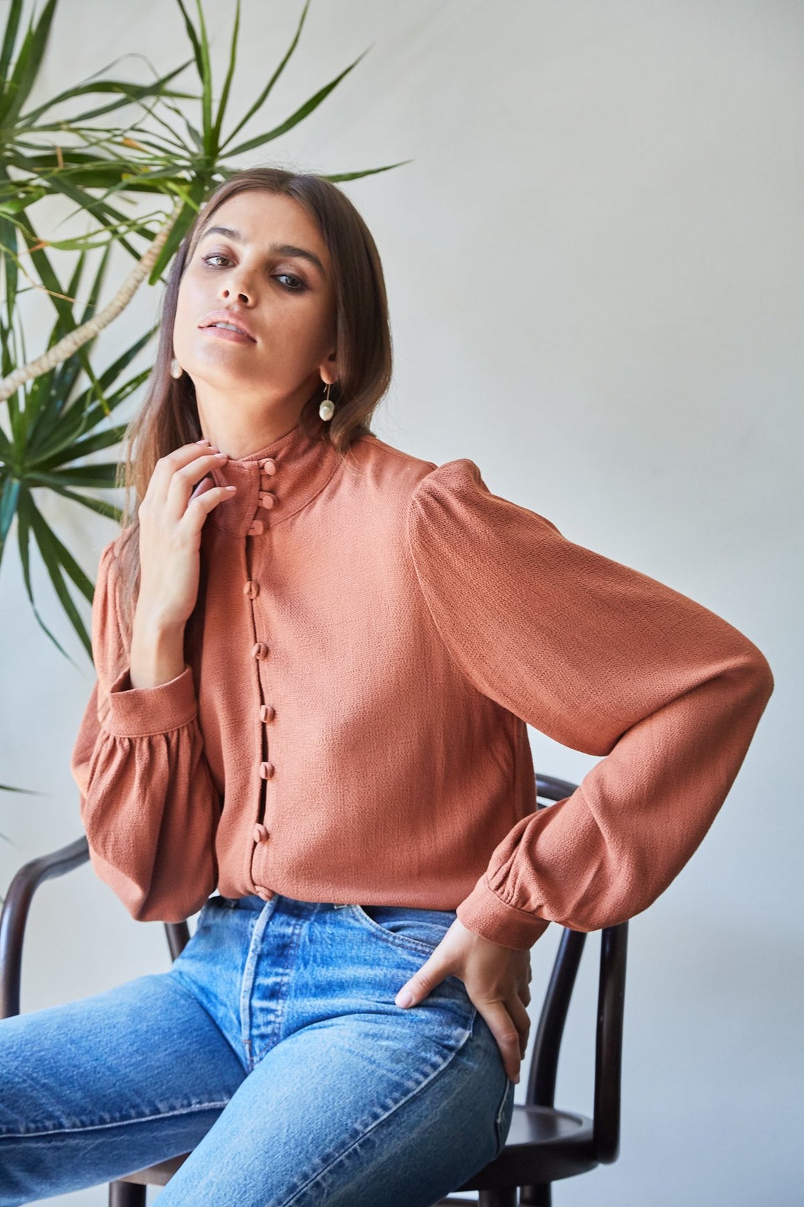 Pucker Rayon Senta Top