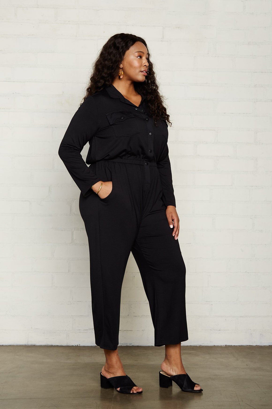 Snap Jumpsuit - Plus Size