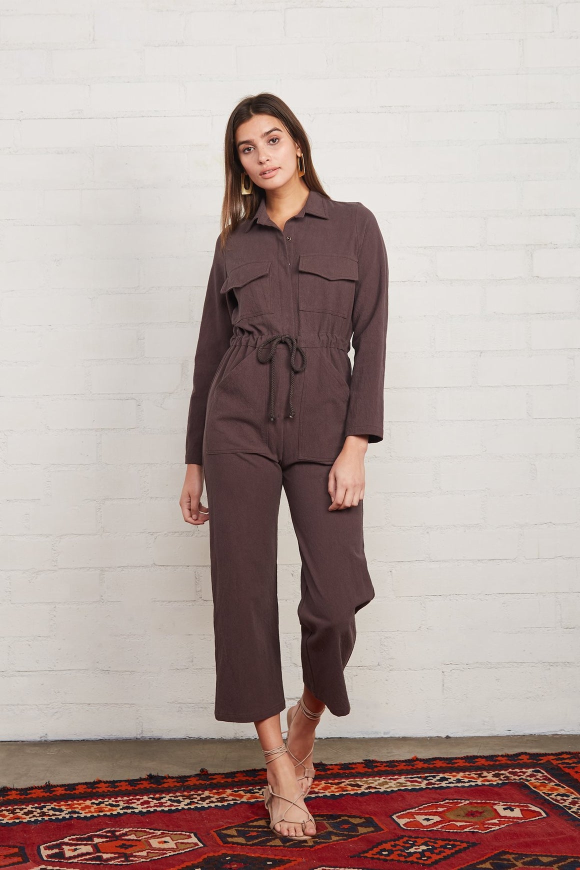Winter Linen Canvas Dylan Jumpsuit