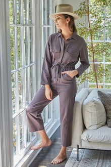 Winter Linen Canvas Dylan Jumpsuit