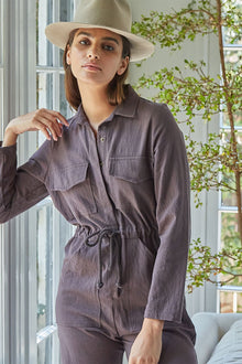 Winter Linen Canvas Dylan Jumpsuit